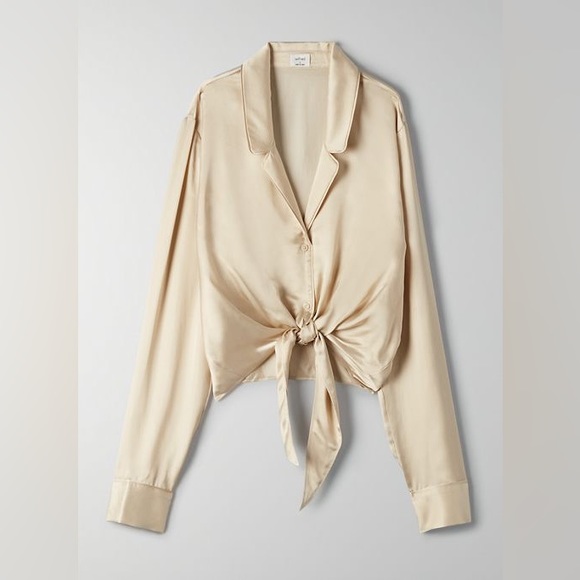 Wilfred Tie-Front Blouse - Picture 1 of 8